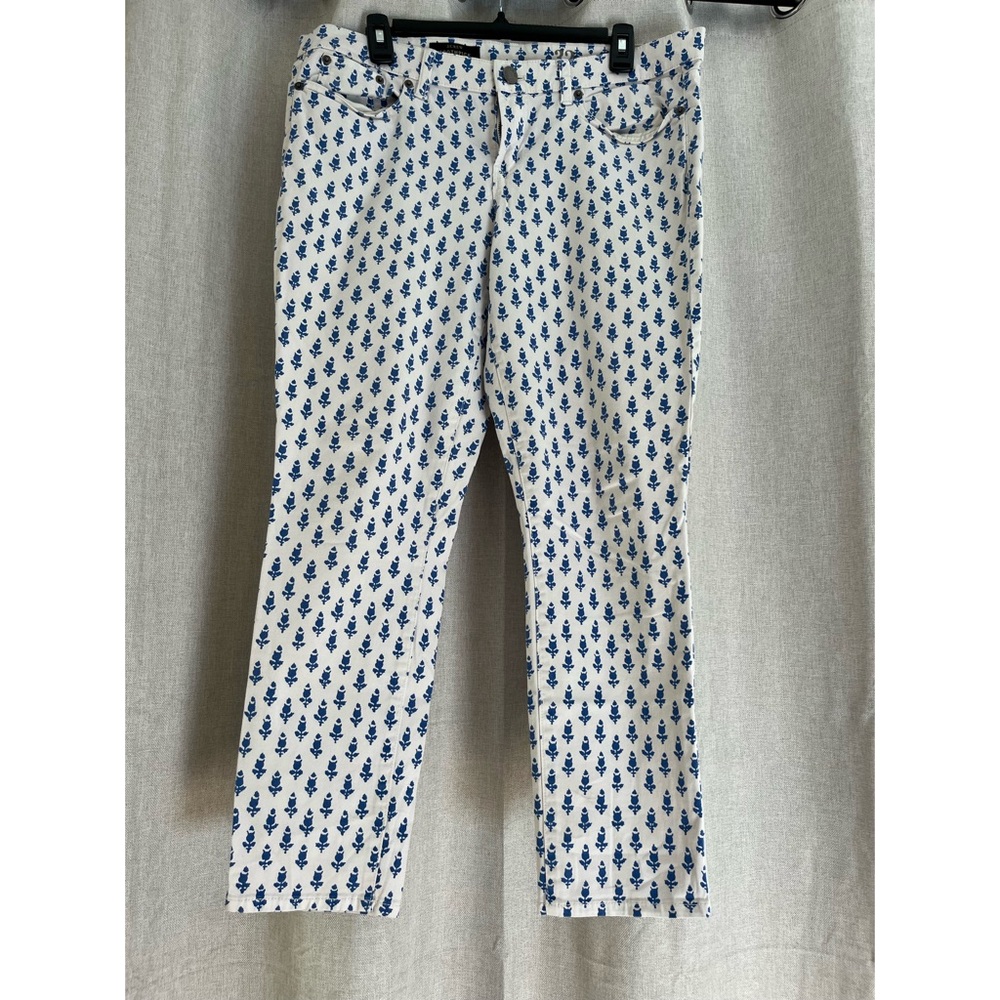 JCrew Toothpick Floral Print Pant